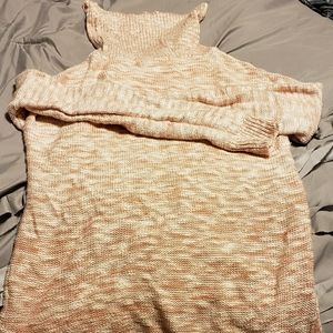 Pink Rose Turtleneck Sweater | M